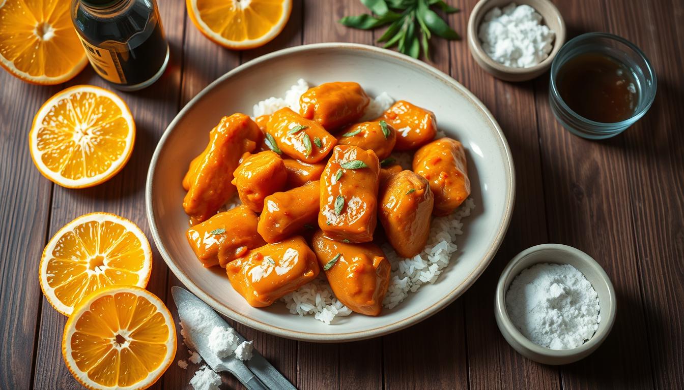 4-Ingredient Orange Chicken