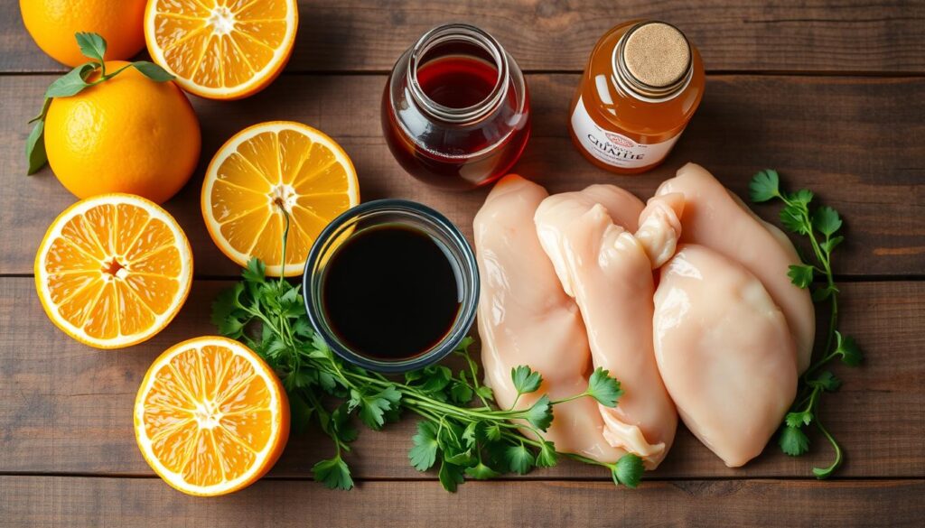 key ingredients for orange chicken recipe